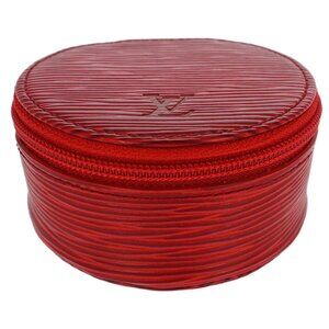 Louis Vuitton Red Epi Ecrin Bijou 8 Jewelry Case Pouch M48227 134961